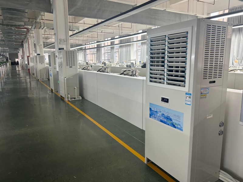 鞋厂降温安装福泰风蒸发冷省电空调案例